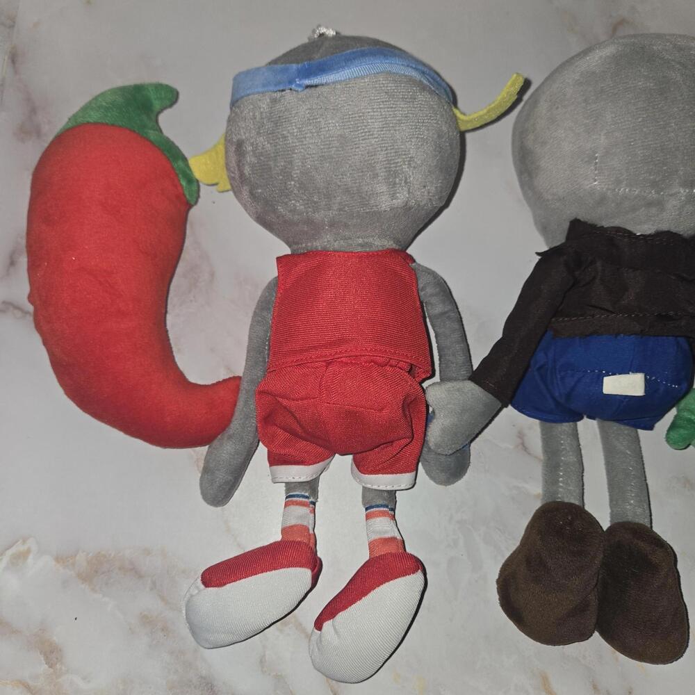 Plants vs Zombies PvZ Plush Plant Lot Of 4  Blue Snow Pea Pole Vaulting Pepper - Picture 9 of 11